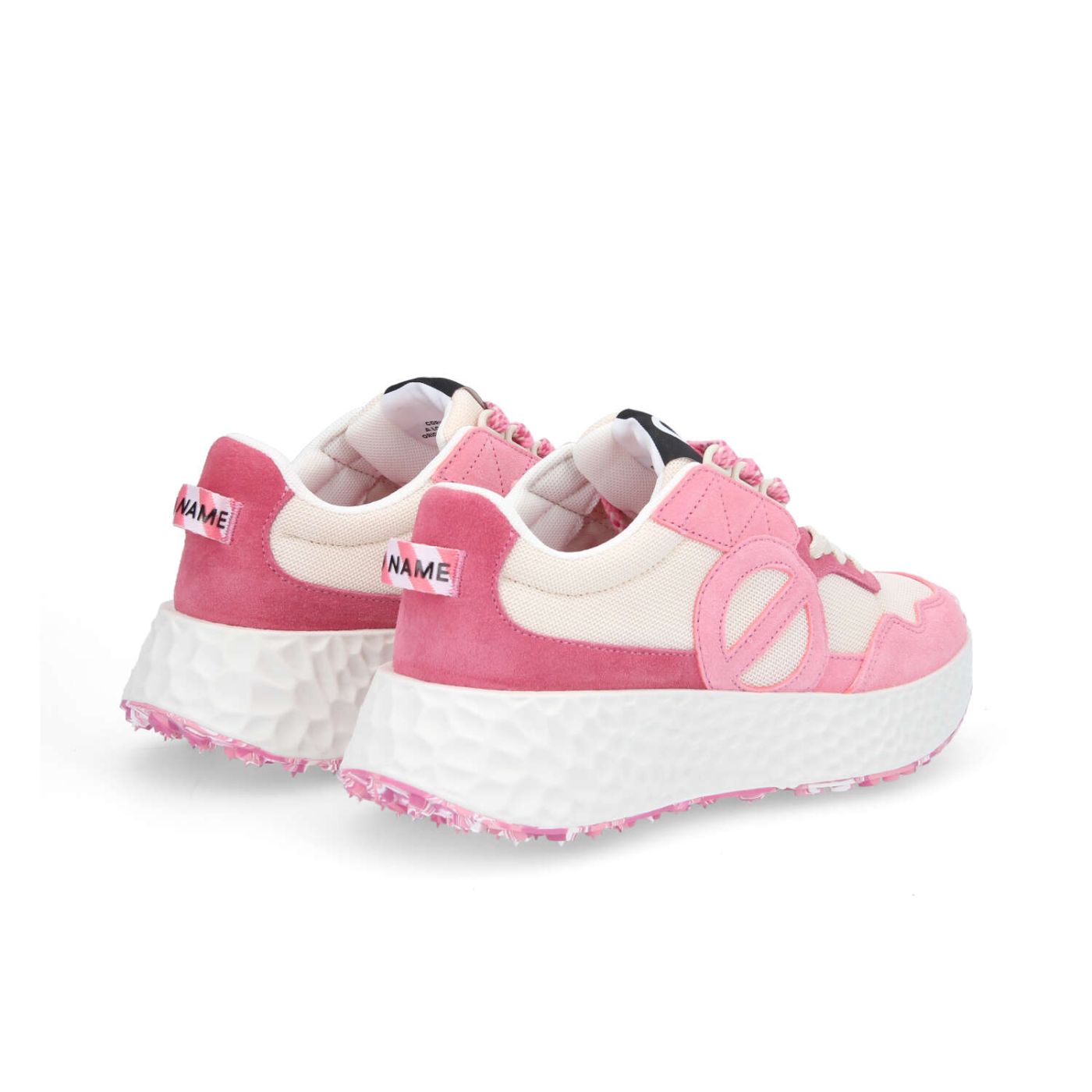 CARTER MILKSHAKE W - SUEDE/KNIT/SUED - PINK/OFF WHITE